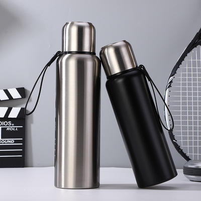 304不锈钢户外运动壶双层真空保温杯创意便携水杯大容量礼品定制