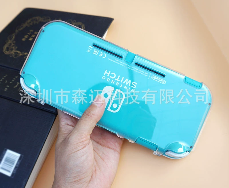 Защитный чехол-коробка для консоли Nintendo Switch Lite, защитный корпус, сдвижная мини-крышка из прозрачного кристалла