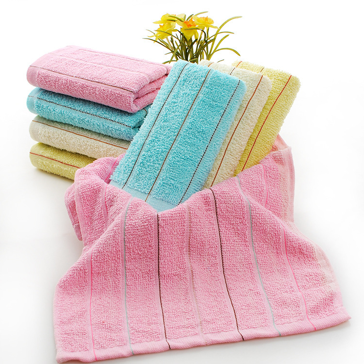 Pure cotton colored strip towel wholesale labor insurance welfare gifts beauty supermarket stall group purchase bath towel cloth Pure cotton colored strip towel wholesale labor insurance welfare gifts beauty supermarket stall group purchase bath towel cloth