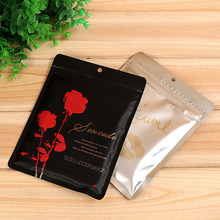 厂家直供精美玫瑰花图案内裤包装袋单条装情趣内衣裤自封收纳袋