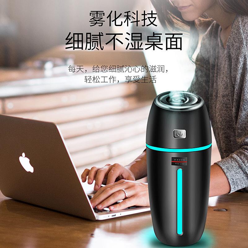 車載加濕器補水汽車噴霧器車內(nèi)空氣凈化迷你氧吧車用香熏機R-8304