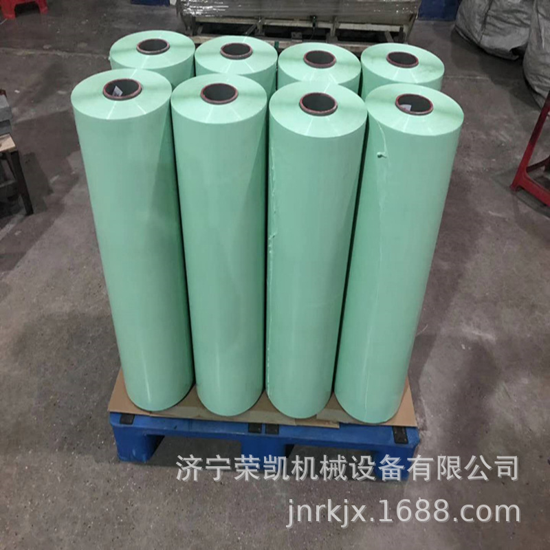 厂家直销定做打包拉伸膜 包装绿色白色牧草膜500mm包装缠绕膜价格