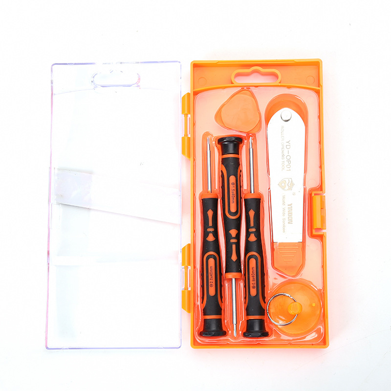6 Unid destornillador multifuncional traje teléfono móvil reloj ordenador desmontaje y reparación combinación en caja