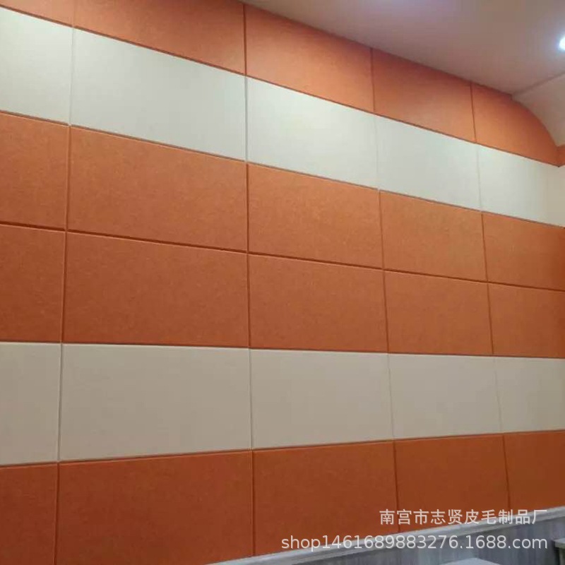 厂家直供幼儿园照片墙定制毛毡隔音毡装修隔音毡彩色毛毡背胶毛毡