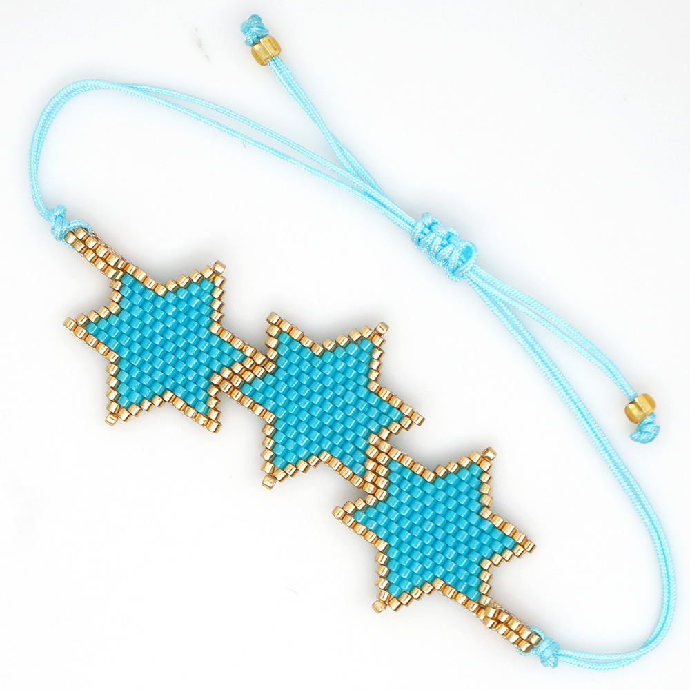 Neue Mode Miyuki Handgewebte Sechseckige Stern Muster Armband display picture 68