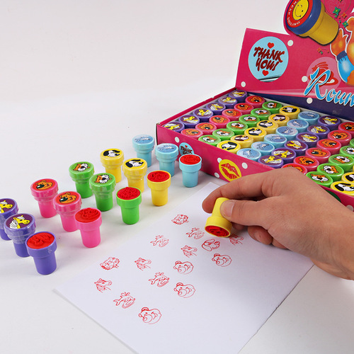 Wholesale Cute Cartoon Animal Seals Kindergarten Creative Children's Baby Encouragement Seals with Words Toy Seals