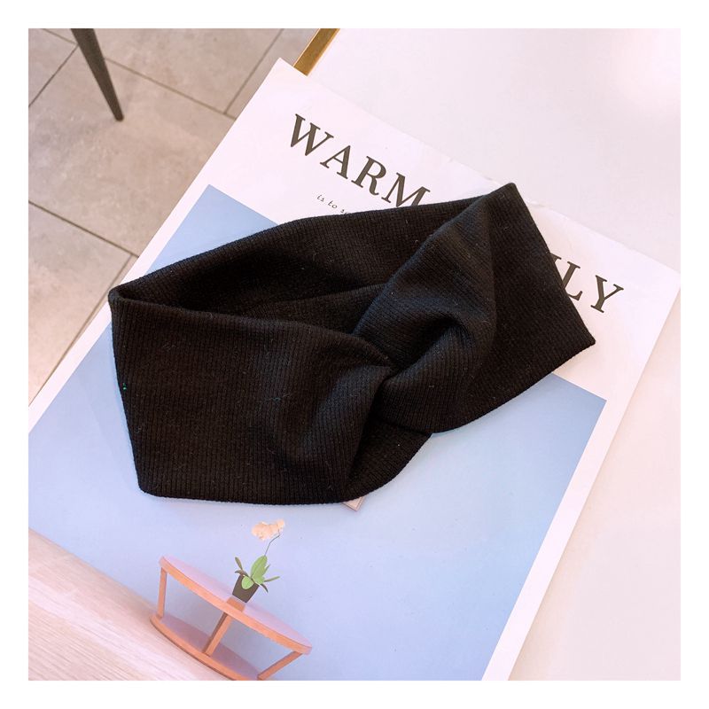 Simple New Woolen Knitting Wild Cross-style Hair Band display picture 8