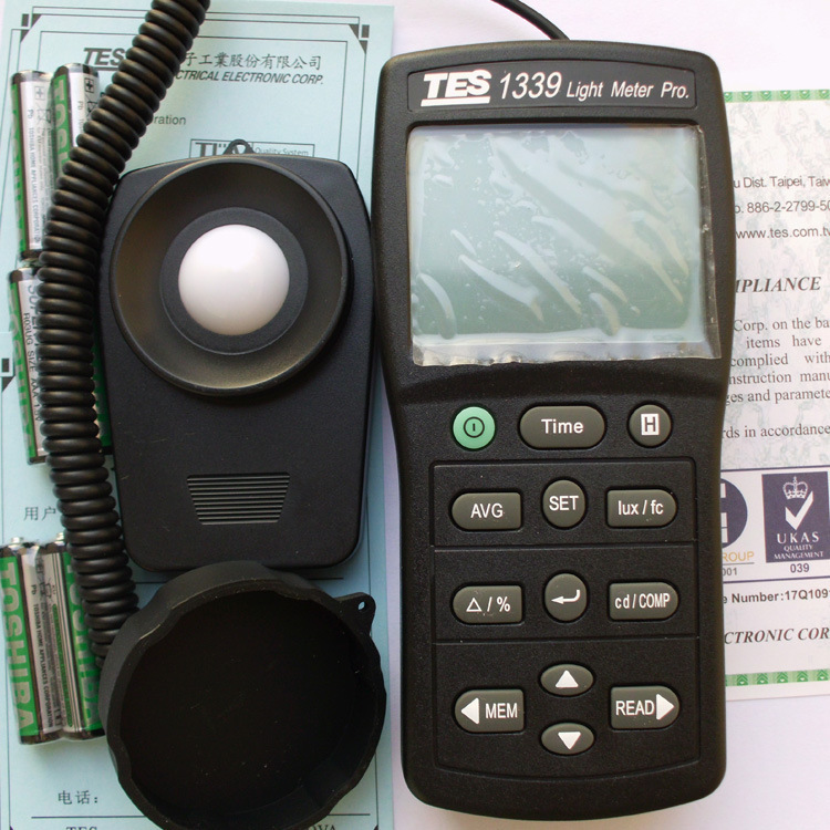 供应专业级照度计 台湾泰仕专业级照度计 TES-1339