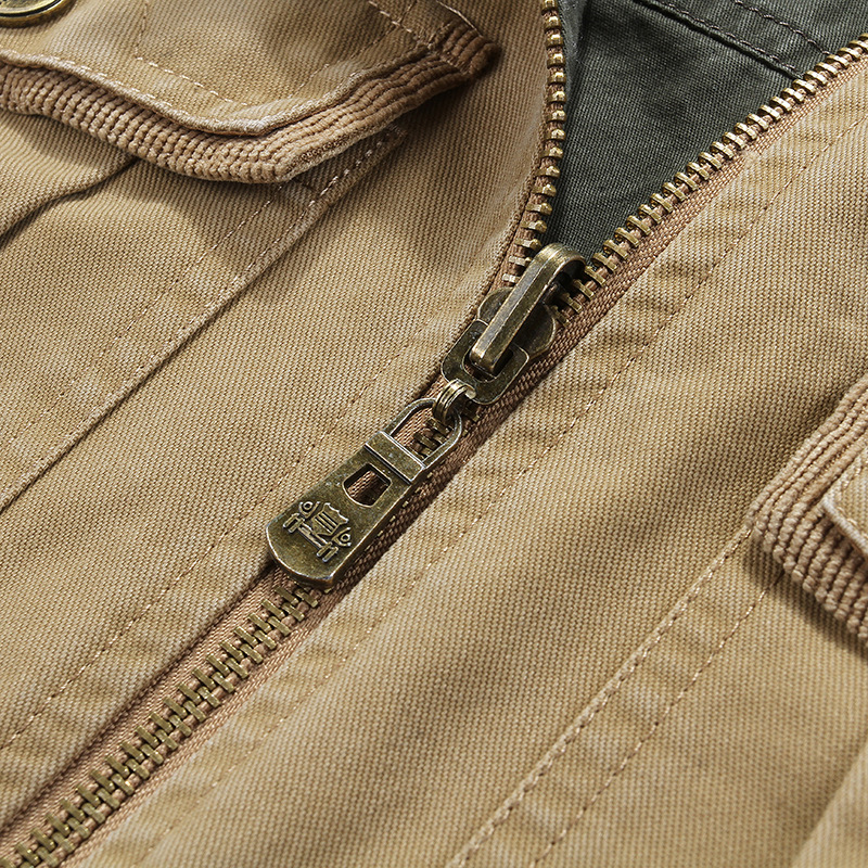 Venta al por mayor transfronteriza 9959 chaleco casual de los hombres primavera y otoño multi-Bolsillo Chaleco de doble cara Chaleco de los hombres