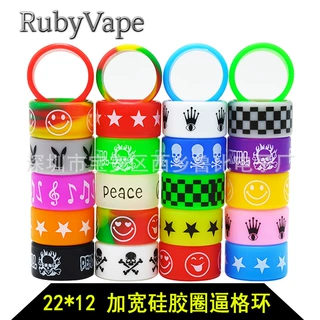 加宽硅胶圈22mm七彩硅胶装饰逼格环弹弓把手胶圈鱼竿硅胶防滑圈