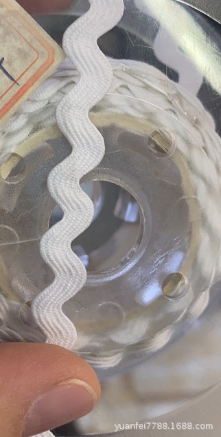 弯弯曲曲S形织带花边精细花边洛丽塔娃娃衣辅料