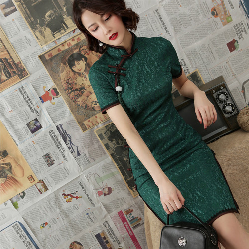 Women Chinese Dress Cheongsam Qipao dresses Qipao long short sleeve Qipao skirt