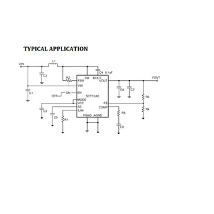 电源芯片SCT12A0输入2.7-14V，输出4.5-14.6V升压芯片DFN20封装
