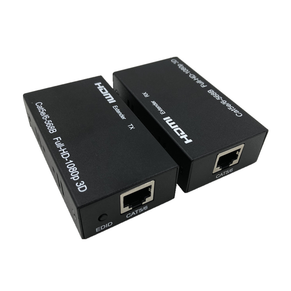 HDMI extender 60-meter Ethernet cable high-definition signal amplifier with RJ45 network port single Ethernet cable video extender
