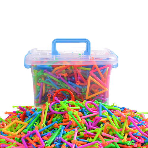 Smart building block sticks for children, plastic inserts, educational puzzle toys, kindergarten assembly and splicing factory direct sales