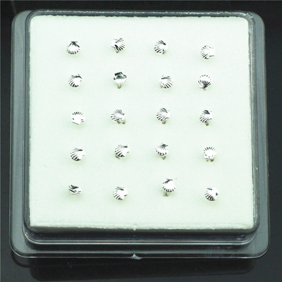 外贸电商爆款 精致经典贝壳鼻环 鼻钉 鼻饰 穿刺饰品批发|ms