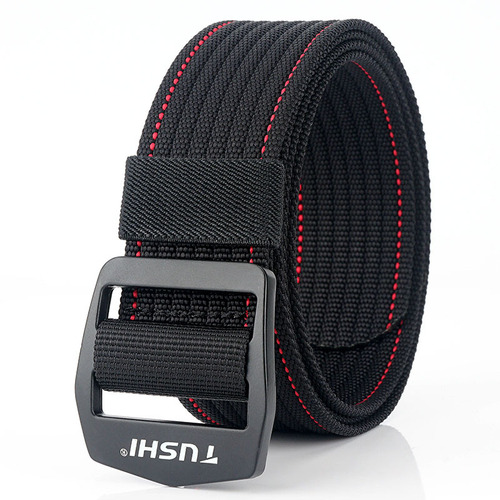 TUSHI canvas belt men and women thickened canvas belt student Korean version casual cloth belt can be lengthened wholesale