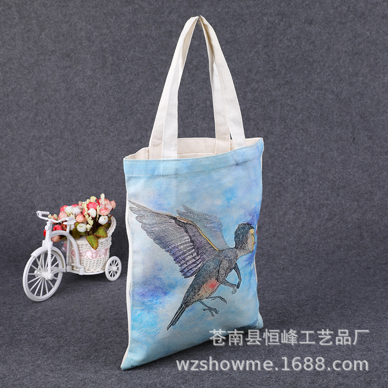 厂家批发帆布袋折叠手提棉布袋定制logo广告彩印拉链购物袋