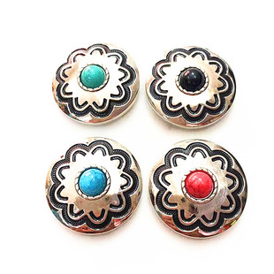 Factory Direct Sales 30mm New Tang Grass Cloth Buckle Handmade DIY Leather Goods Coin Buckle Retro Decorative Dollar Buckle Accessories