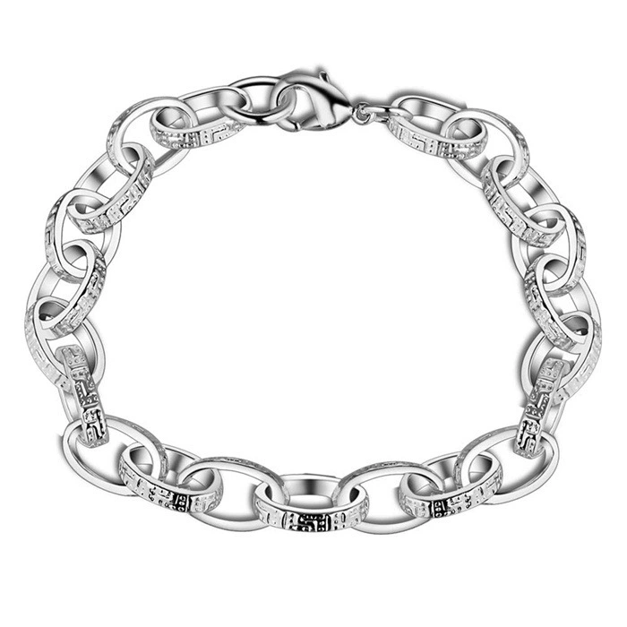 Модный браслет, классический аксессуар, серебро 925 образец, Aliexpress