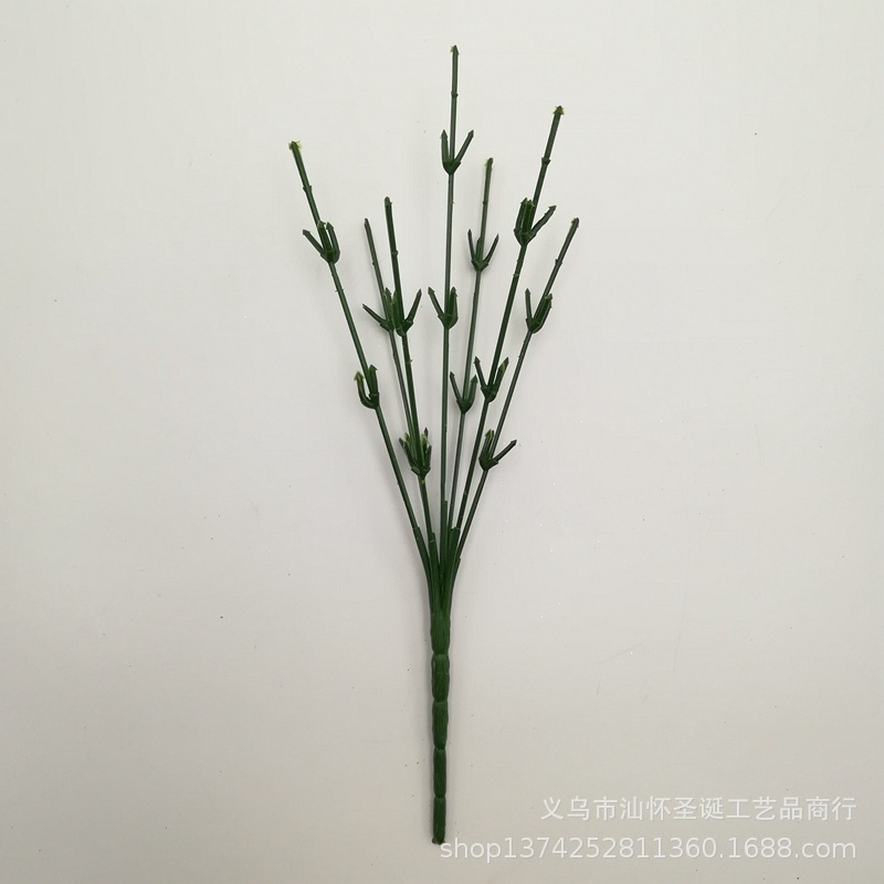 仿真植物仿真花杆 28厘米7头49目绢布丝花树杆 厂家直销