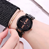 Starry sky, fashionable trend strong magnet, brand quartz women's watch, simple and elegant design, Korean style