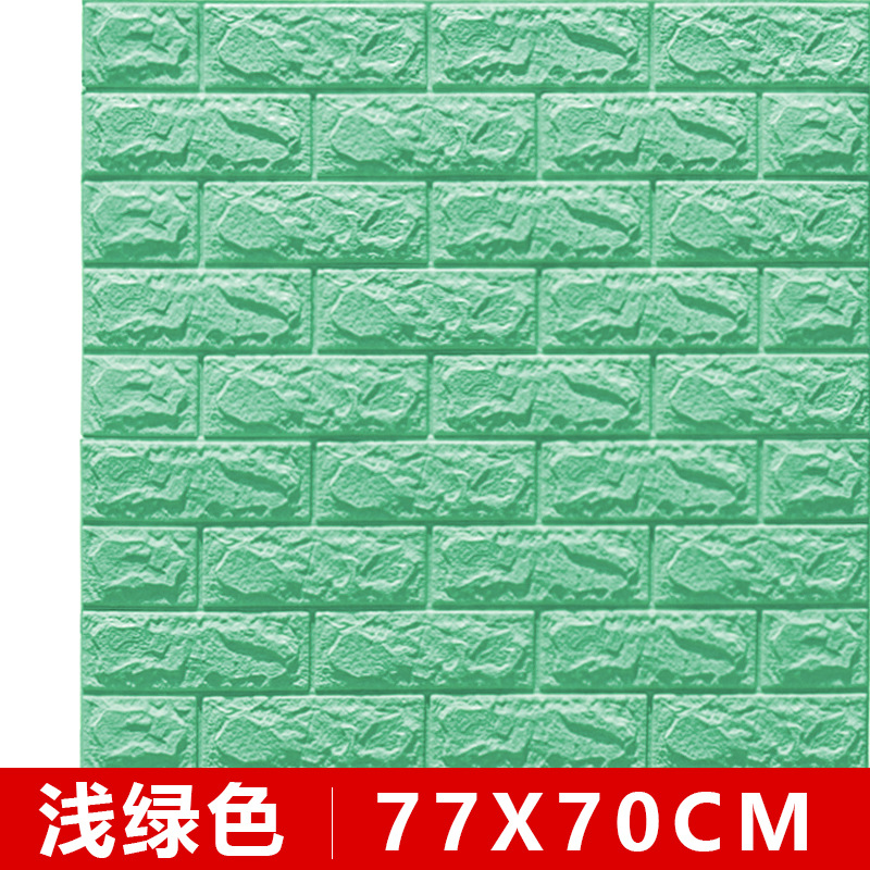 Espuma 3D papel pintado autoadhesivo anti-colisión suave bolsa dormitorio decoración impermeable a prueba de humedad etiqueta de la pared papel pintado