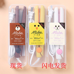 Mini Cartoon Animal Hair Clip Straightener, Reversible Curling Iron, Cute Creative Straightener Wholesale