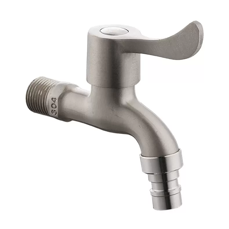 厂家直销 拉丝快开洗衣机水龙头 不锈钢水咀 304龙头