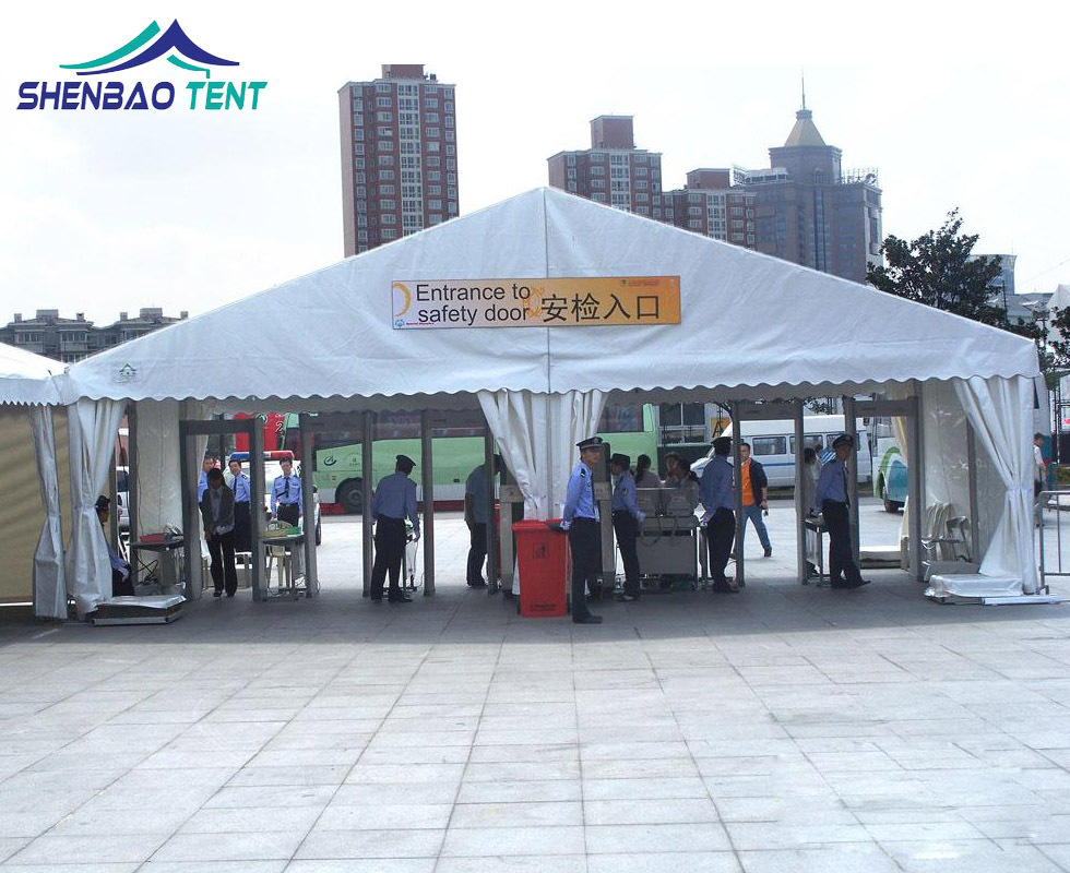 火车站户外排队铝合金欧式篷房 户外活动排队遮阳挡雨申宝帐篷