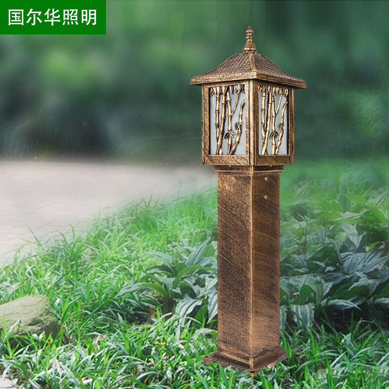 支持混批欧式户外复古草坪灯庭院组合工程批发小区景观草坪灯