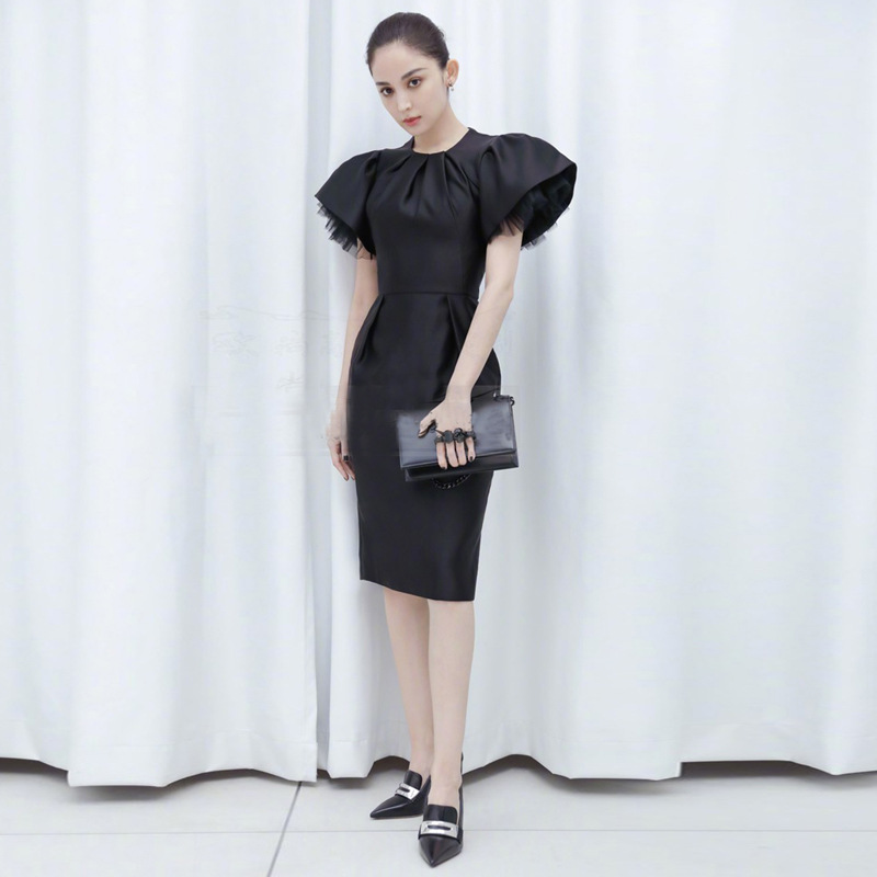 Black Evening Dress for Women 2026 Fashionable New Style Banquet Elegant Dress Socialite Party Dress Summer