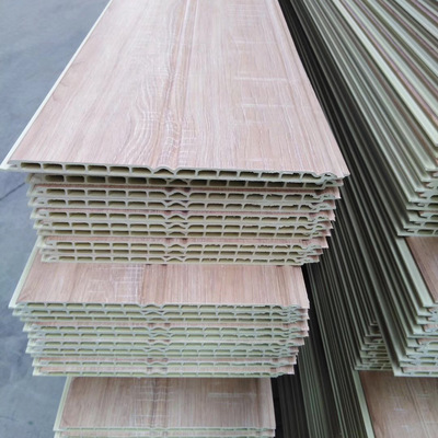 【量尺定制】竹木碳纖維集成護牆板200圓槽平槽牆裙板幼兒園醫院