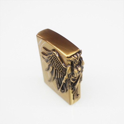 Wholesale Liberty God of War Patch Lighter Z1050 Amazon Goddess Open Flame Grinding Wheel Lighter