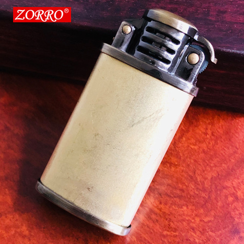 Hong Kong ZORRO Brass Windproof Kerosene Lighter 506 520 Wood Case Lighter Raw Material