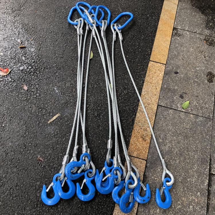 钢丝绳吊索具/压制钢丝绳组合吊具/起重吊钩索具/二肢三肢四肢
