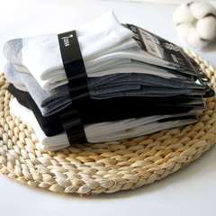 All-cotton men's 7-day odor-resistant sports socks, men's massage sole mid-calf socks, breathable and sweat-absorbent autumn and winter cotton socks