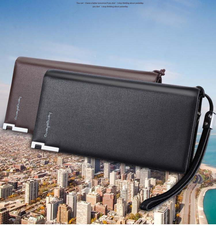 Lange Brieftasche Herren Multi-card-reißverschluss-clutch Einfach Fabrikverkauf Im Europäischen Und Amerikanischen Stil display picture 18
