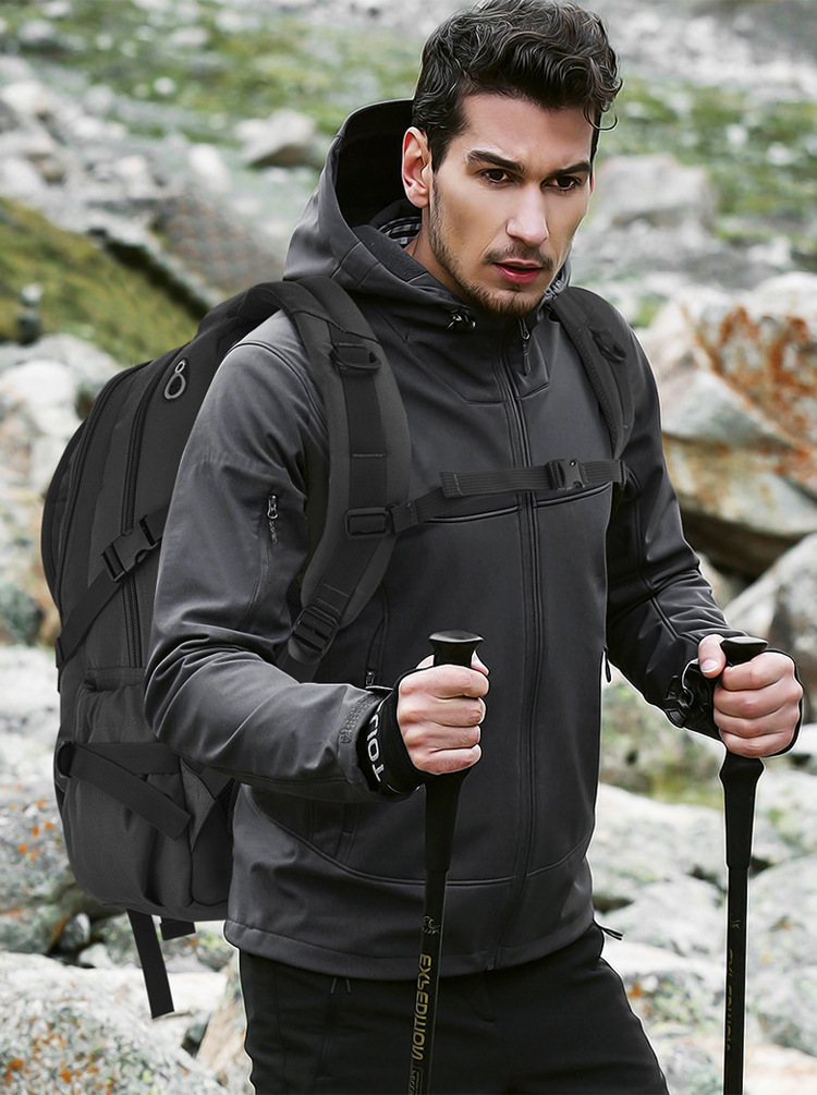 New Large Capacity Travel For Men Outdoor Oxford Cloth 55L Durable Hiking Backpack Student School Bag_voghion.com