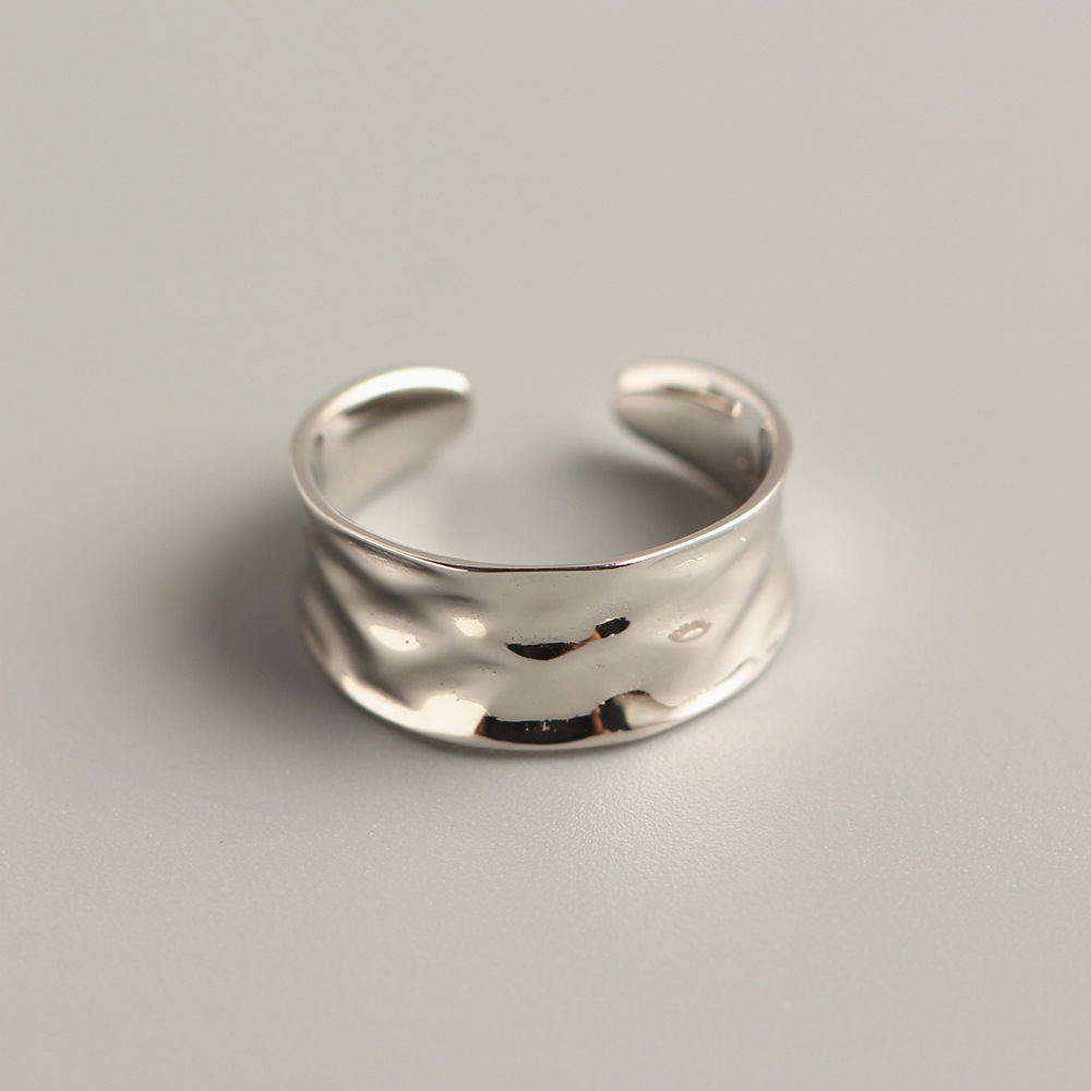 925 Sterling Silver Material 925 Sterling Silver Open Ring Geometric