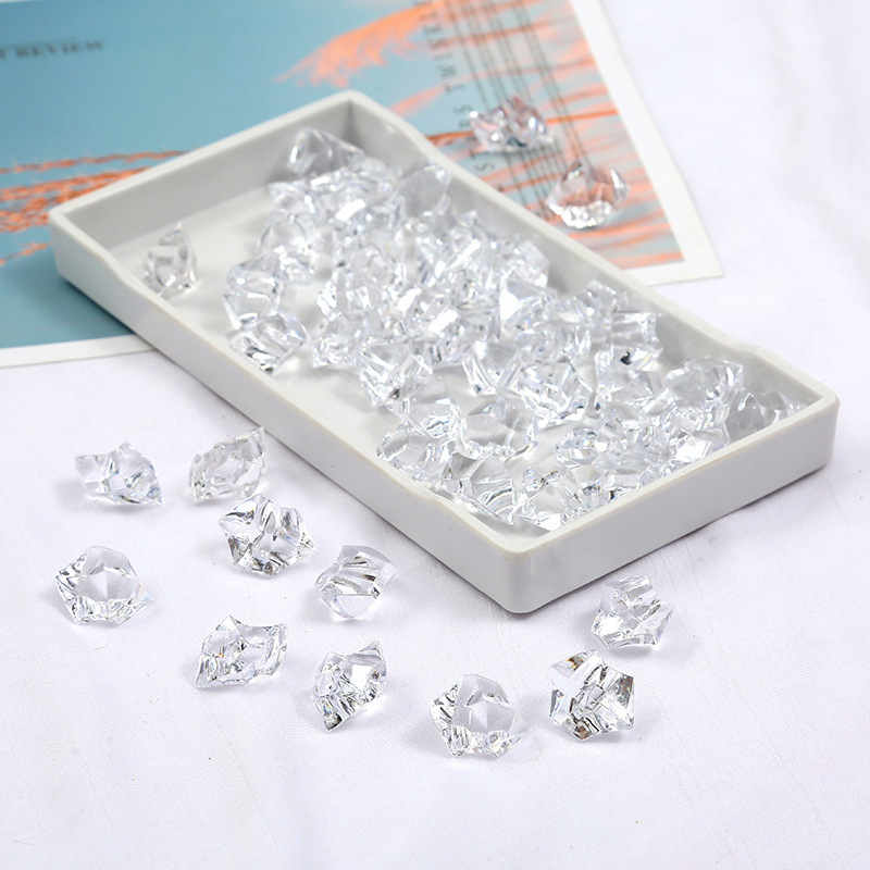 acrylic realistic plastic transparent ice cubes