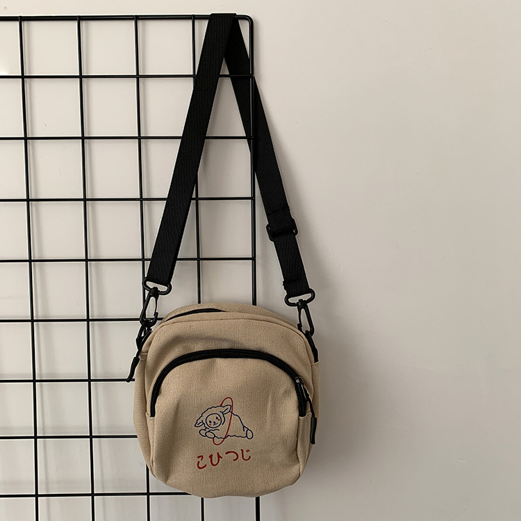 Bolso de lona mujer crossbody estudiante coreano lindo chica suave Harajuku ulzzang anime japonés nuevo bolso de tela femenino