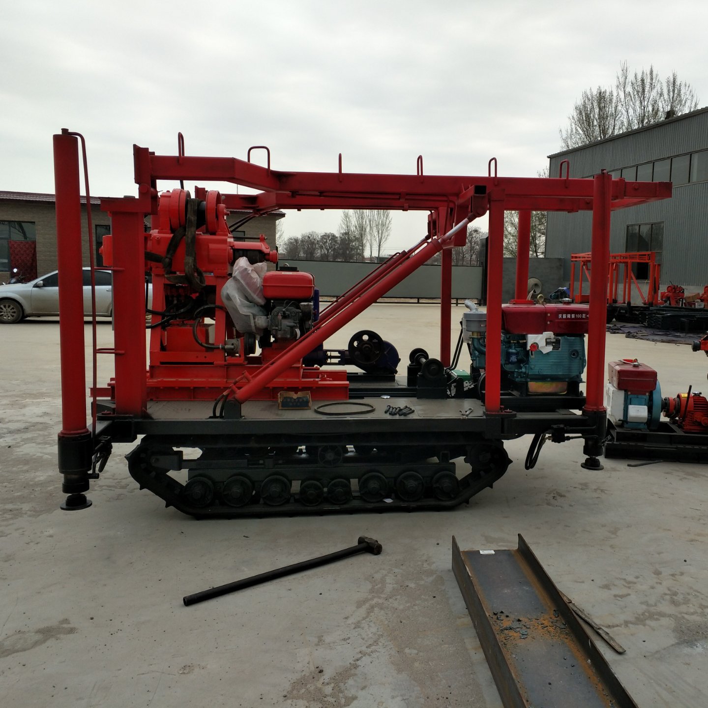 石探钻机厂家地质勘探钻机 岩石取芯钻机 钻井机 履带底盘钻机