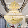 European style Luxurious Crystal lamp villa Penthouse floor a living room a chandelier hotel Ballroom Restaurant a chandelier Stairwell