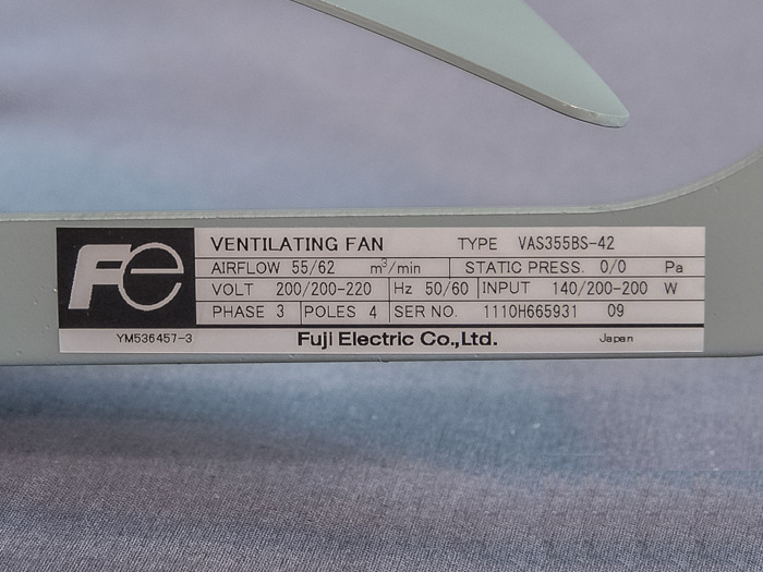 VAS355BS-42  日本原装富士电机冷却风机工业风扇