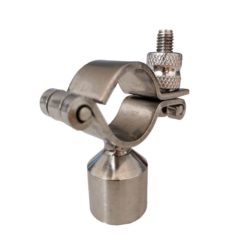 不锈钢铰链式单边紧固管支架吊管悬挂器不鏽鋼管管卡抛光快开管卡