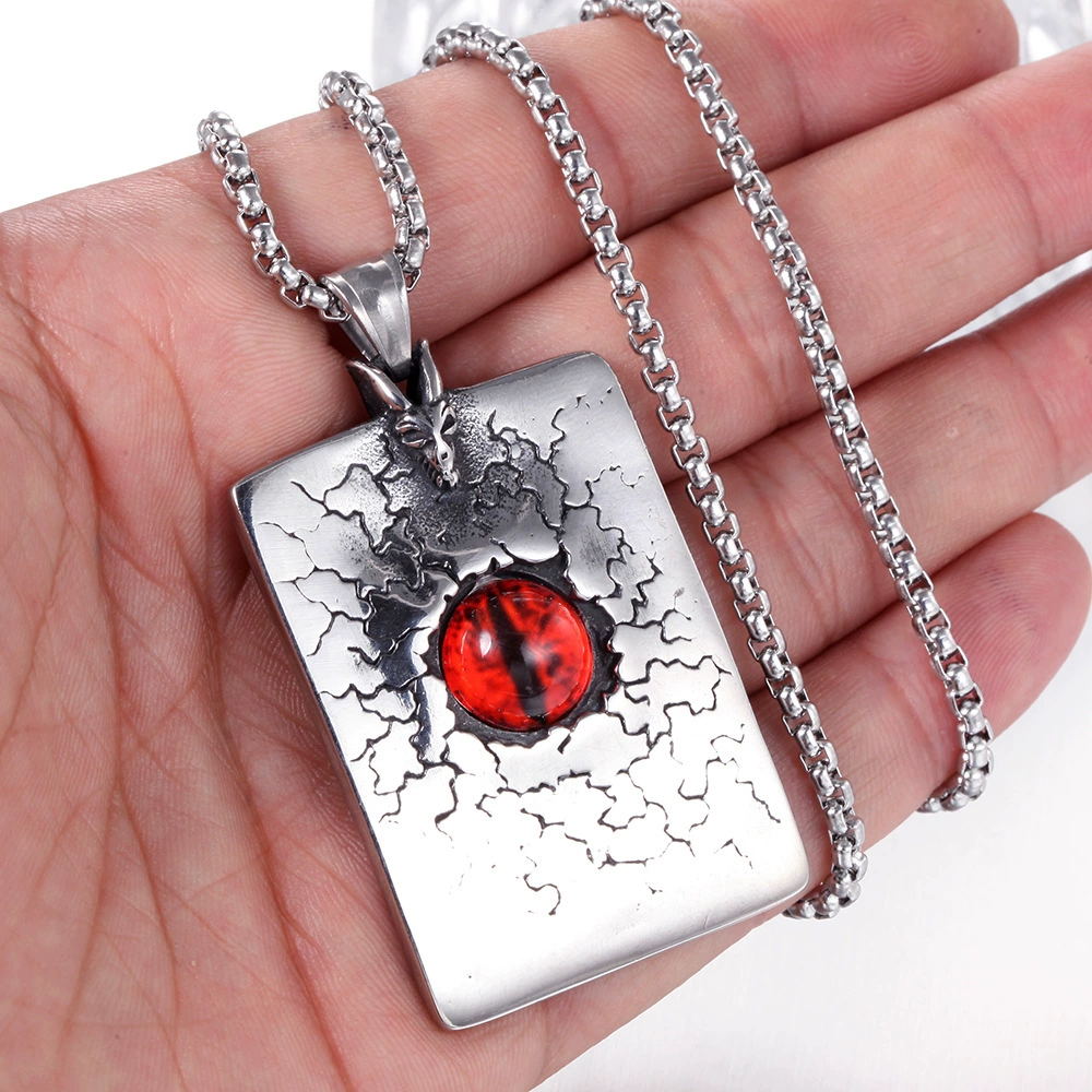 Пretro pendant stainless steel, necklace, European style