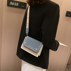 INS Girl's Bag, Mini Bag, Trendy 2022 New Arrival: Korean-style, Fashionable, Retro Design with Wide Shoulder Strap—Simple & Chic for Commuting, Perfect as a Shoulder or Crossbody Bag