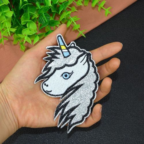 Jianxing Computer Embroidered Animal Applique Fabric Trim Clothing Decorative Patch Four-Color Pegasus Embroidery Fabric Patch