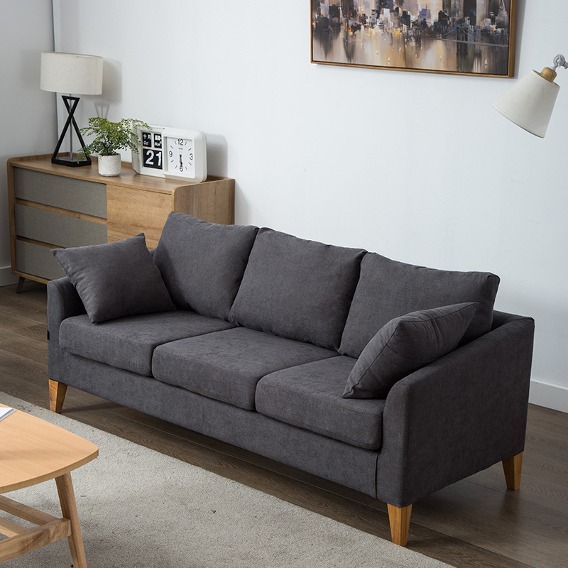 Northern Europe Simplicity Japanese Fabric art sofa Double They Flats Renting Small apartment sofa Washable